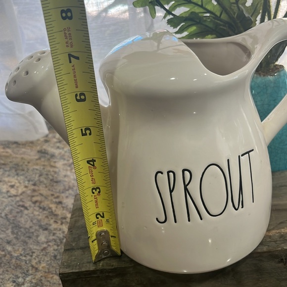 Rae Dunn "Sprout" Ceramic Watering Can. - Picture 5 of 5